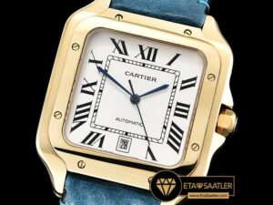 CAR0427D - Santos De Cartier 2018 Mens YGLE (Blue) Wht Miyota - 01.jpg